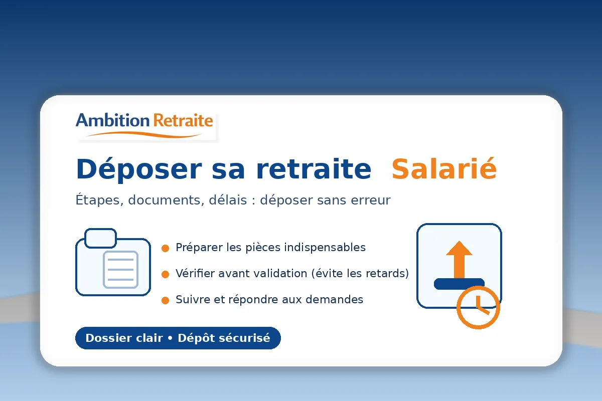 Déposer sa retraite quand on est salarié : étapes, documents et erreurs à éviter