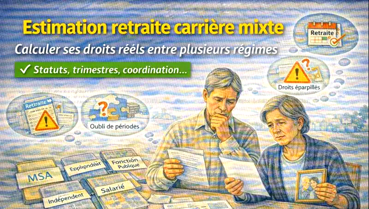 Estimation retraite carrière mixte : comment calculer ses droits réels