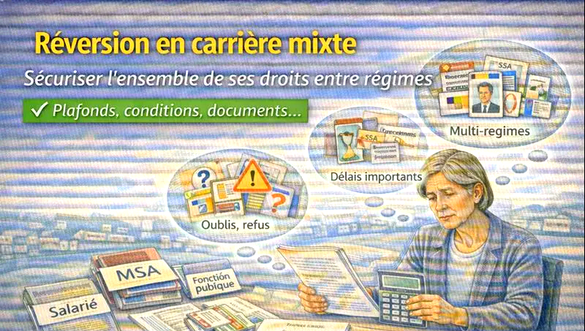 Réversion en carrière mixte : droits, démarches et pièges à éviter